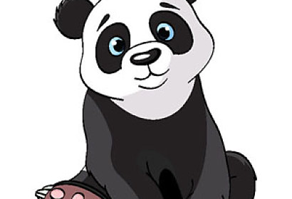 Fototapeta Panda s modrýma očima 5391